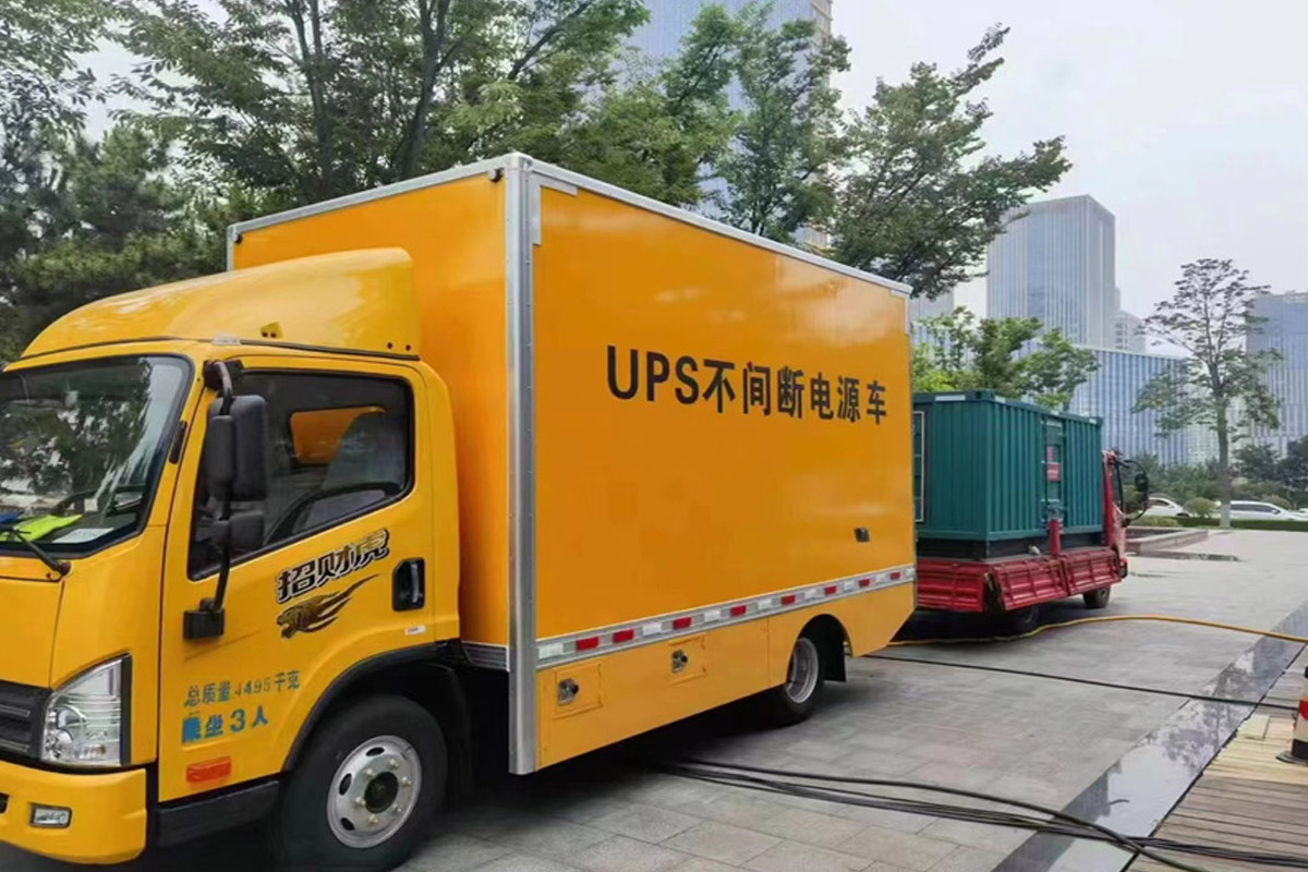 织金发电机租赁施工现场