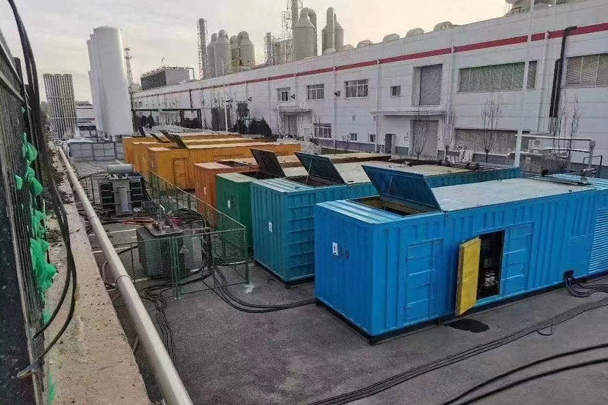 织金发电机租赁施工现场
